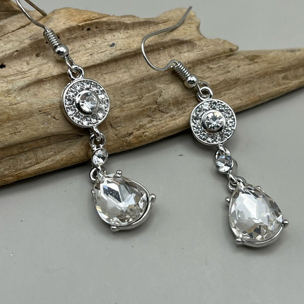 Elegant Silver Drop Earrings